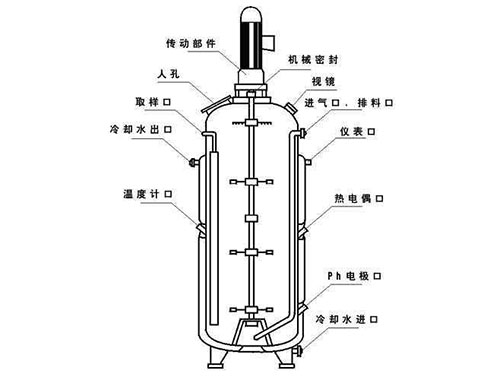 常用發(fā)酵罐的結(jié)構(gòu)組成